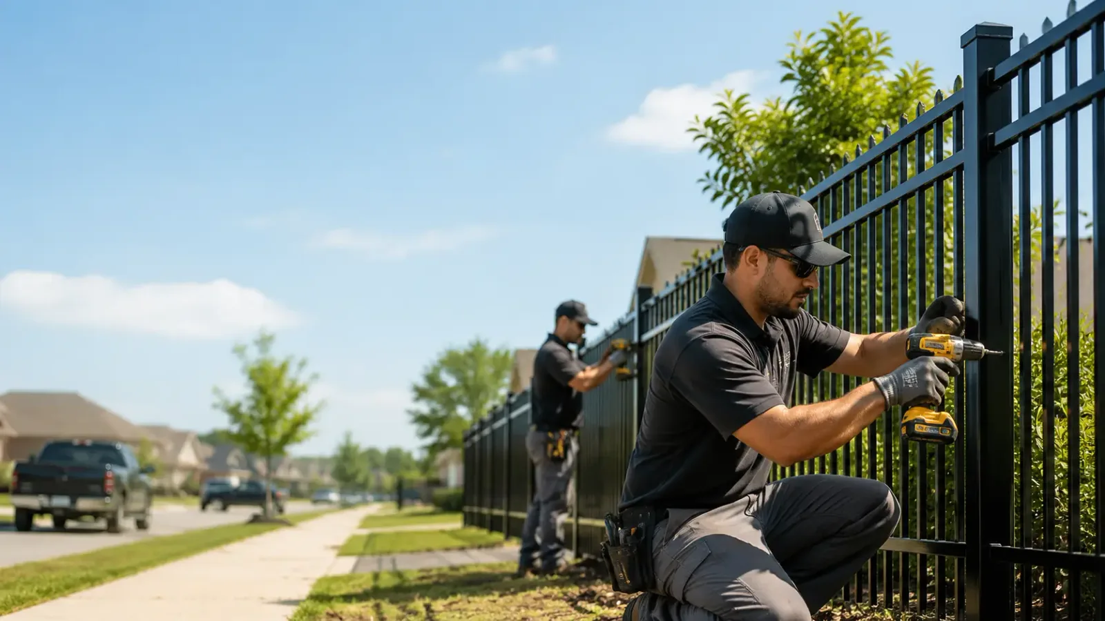 Metal Fence Installation in Ledbetter, TX